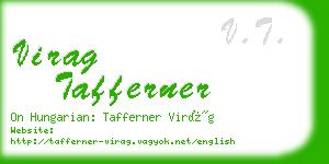 virag tafferner business card